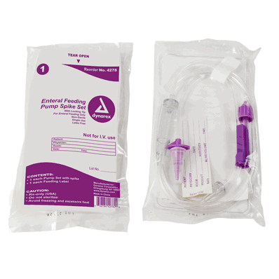 Enteral Delivery Pump Spike Set - 30/Cs - Dyn