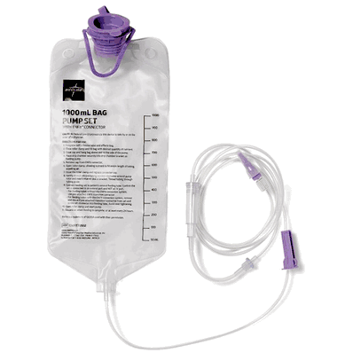 Enteral Feeding Sets with 1000 ml bags, 30/cs
