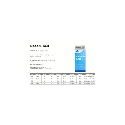Epson Salt 4 Lb. Powder - Epsom Salt, 4lb (1/
