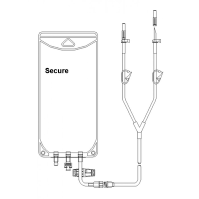 EVA Gravity Bag  2 Leg Detachable, 1000 mL