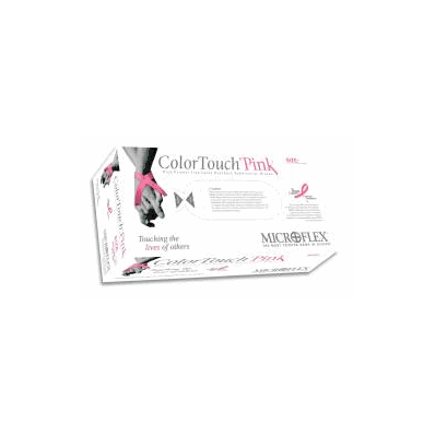 Exam Glove Colortouch Pink Nonsterile Powder