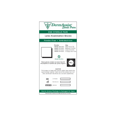 Exam Glove Dermassist Sterile Powder Free La