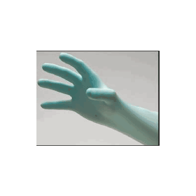 Exam Glove Nitriderm Aquablue Nonsterile Pow