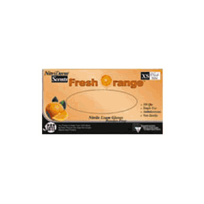 Exam Glove Nitriderm Scents Fresh Orange Non