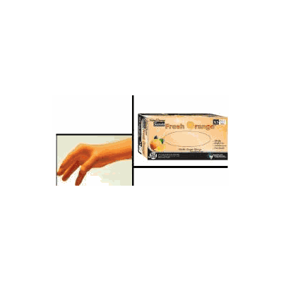 Exam Glove Nitriderm Scents Fresh Orange Non
