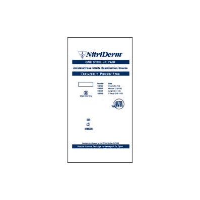Exam Glove Nitriderm Sterile Powder Free Nit