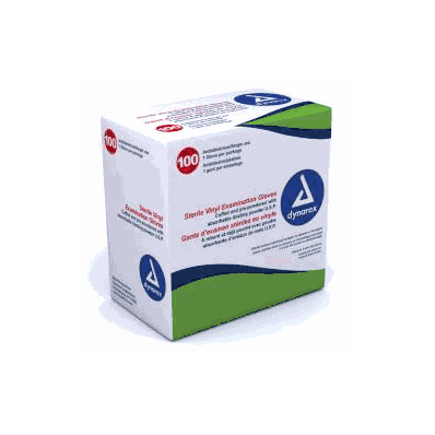 Exam Glove Sterile Single Powdered Vinyl Medi