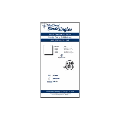 Exam Glove STERILE SINGLES, SIZE X-Large Powder Free Nitrile