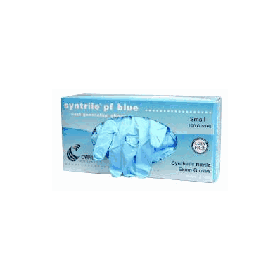 Exam Glove Syntrile Pf Blue Nonsterile Powde