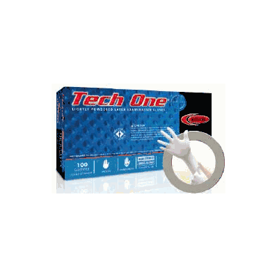 Exam Glove Tech One Nonsterile Powdered Late