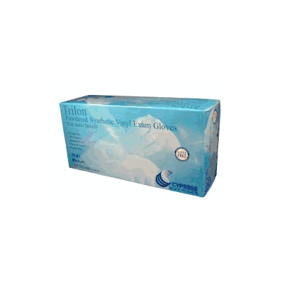 Exam Glove Trilon Nonsterile Powdered Vinyl