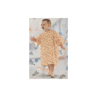 Exam Gown Allstars Medium, 6-8 100% Polyester