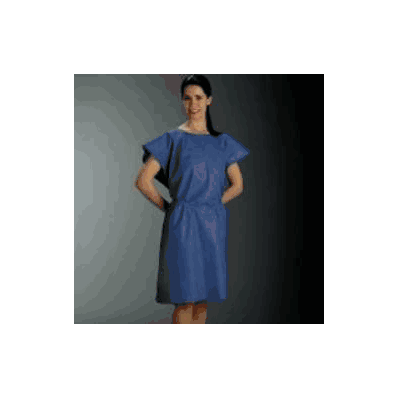 Exam Gown Amplewear 2 X-large Nonwoven Blue