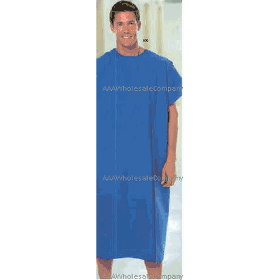Exam Gown, Color: Blueberry, One Size Fits Most, Wraparound
