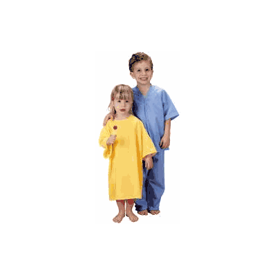 Exam Gown Flame-out Large Polyester Green Ch