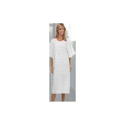 Exam Gown Large Cotton / Polyester Blue Cryst