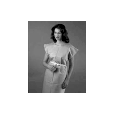 Exam Gown Large Tiffany Blue - Gown, Patient