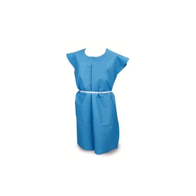 Exam Gown Mckesson Scrim Reinforced Tissue Bl