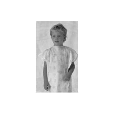 Exam Gown Nonwoven Blue Pediatric, 5-8 Years