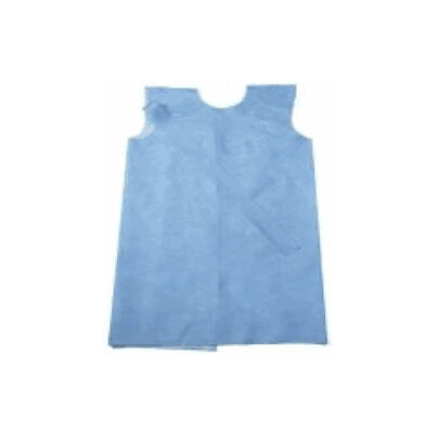 Exam Gown Polypropylene Blue Adult - Gown, W/
