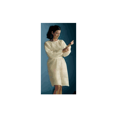 Exam Gown Scrim Reinforced Tissue Blue Adult