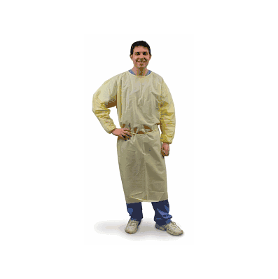 Exam Gowns By Tidi - Gown, Spunbond, Yellow,