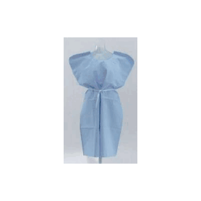 Exam Gown X-large Blue - Gown, Patient Angleb