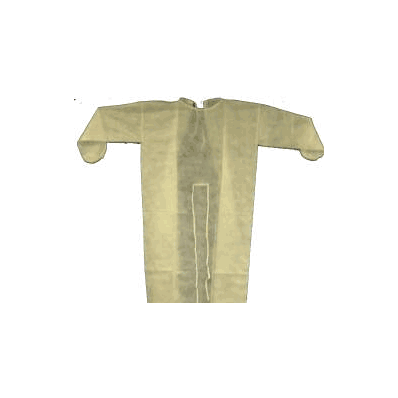 Exam Gown X-large Pe Coated Spunpoly White -