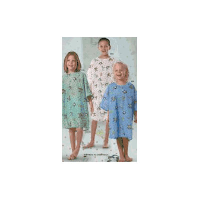 Exam Gown X-large Polyester White, Looney Tun