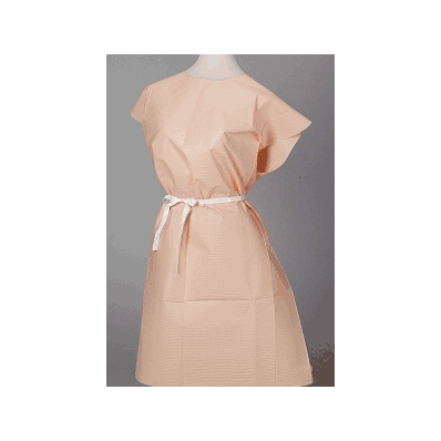 Exam Gowns By Tidi - Gown, Exam, Tpt, Peach -