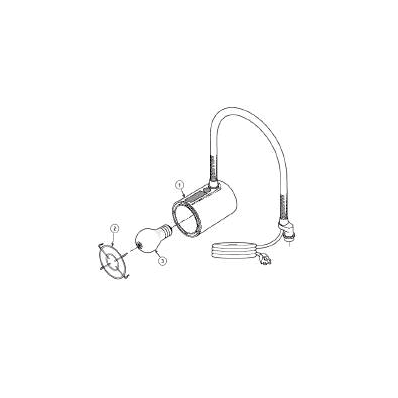 Exam Light Head Assembly - Lamp Assembly, F/G