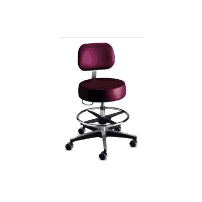 Exam Stool Backrest Pneumatic Adjustment Dual