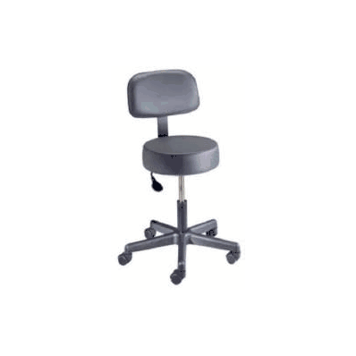 Exam Stool Entrust Performance Backrest Pneu
