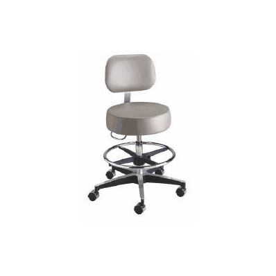 Exam Stool Entrust Performance Backrest Pneu