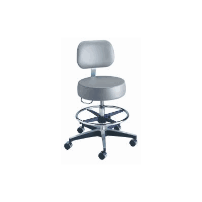 Exam Stool Entrust Performance Backrest Pneu