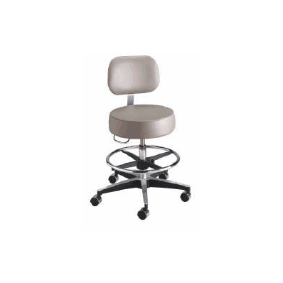 Exam Stool Entrust Performance Backrest Pneu