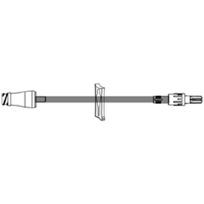 Ext Set, IV W/Microclave Clamp Rot Luer 9" (5
