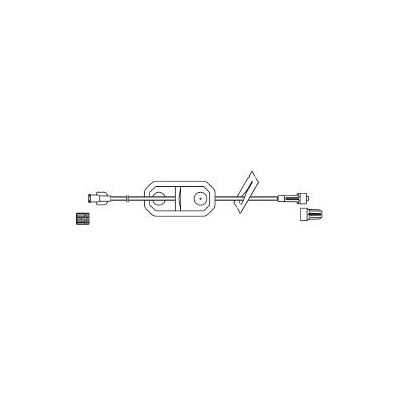 Extension set, 10" tubing regular bore, 3.4 ml 