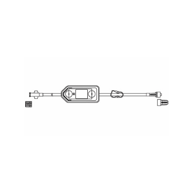 Extension Set, 11" tubing, 3.4mL priming, 0.2 micron