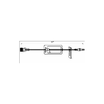 Extension Set, 12" Tubing, 4.8 mL Priming Volume