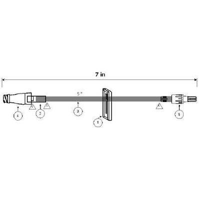 Extension Set, 36" Tubing, with Clamp
