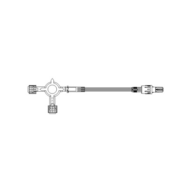 Extension Set, 4 Way Stopcock, 1.1 mL Priming Volume, 8" Tubing