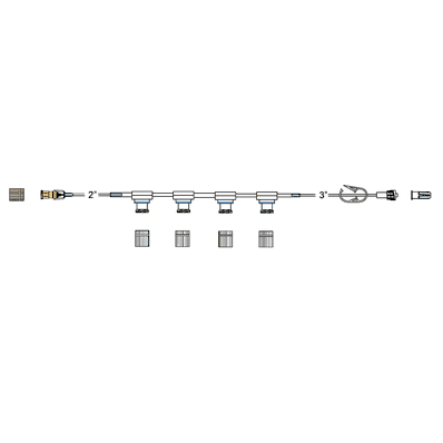 Extension Set, 7" microbore, 11" tubing, 0.55 mL