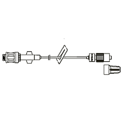 Extension set, 9" minibore with swabable valve
