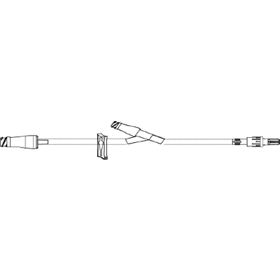 Extension Set, Clamp, 8" Tubing, Rotating Luer