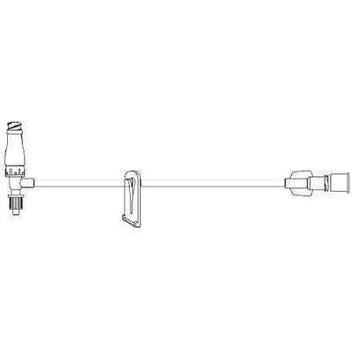 Set 5" Non Dehp Ext W/Microclv ConNector - Se