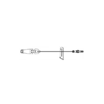 Extension Set, Slide Clamp, Standard Bore, 7" Tubing, 0.71 mL