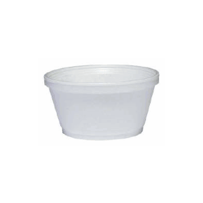 Extra Squat Container 8 Oz. Hot / Cold Styrof