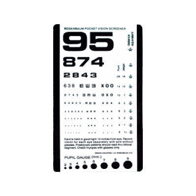 Eye Chart Pocket Grafco