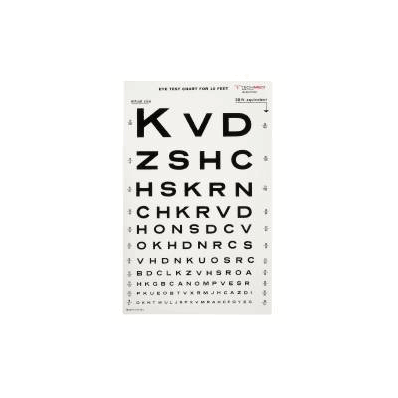 Eye Test Chart Medi-pak 10 Feet Snellen - Ch